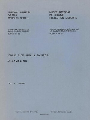 cover image of Folk Fiddling in Canada